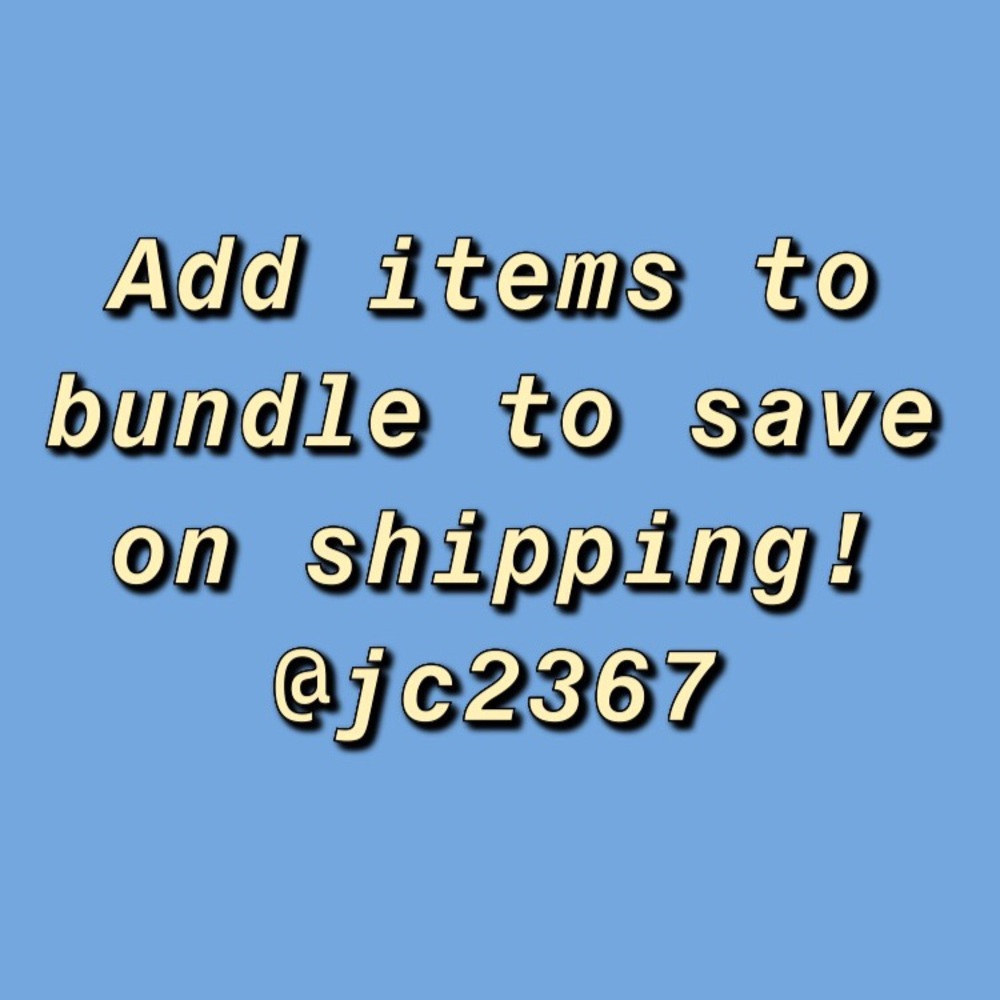 Save on Shipping by bundling items!